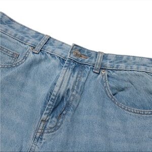 ASOS High Rise Straight Leg Denim Jeans Size 30 Tall in Blue